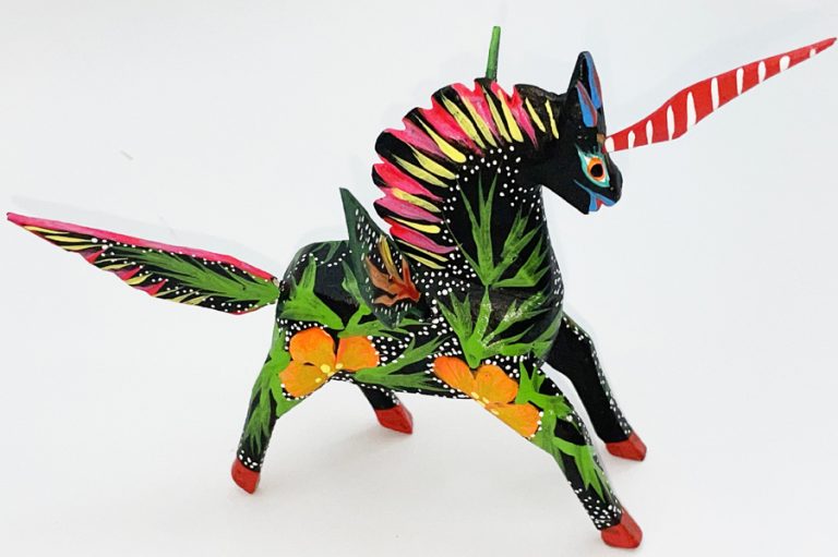 Alebrije Caballo Alado Verde