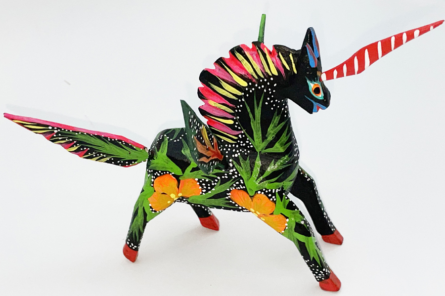 Alebrije Caballo Alado Verde