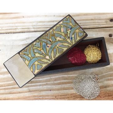 Caja Esmaltada Flor de Lis