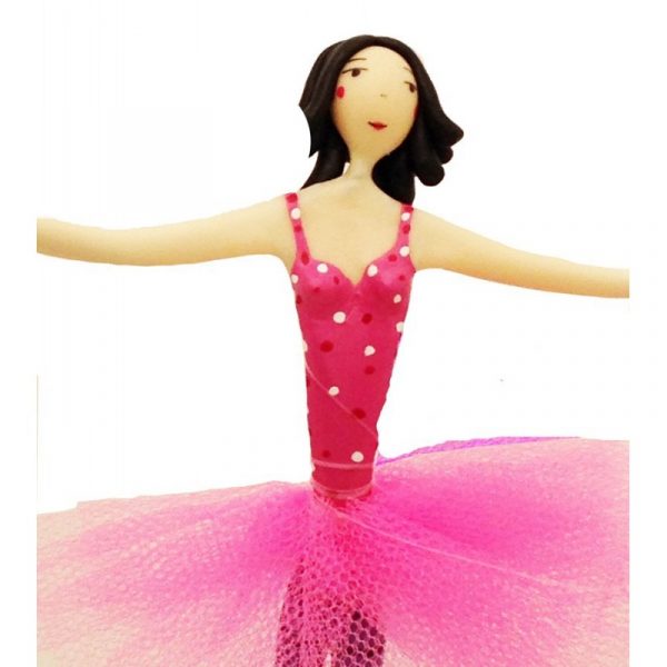 Bailarina con tutú Rosa
