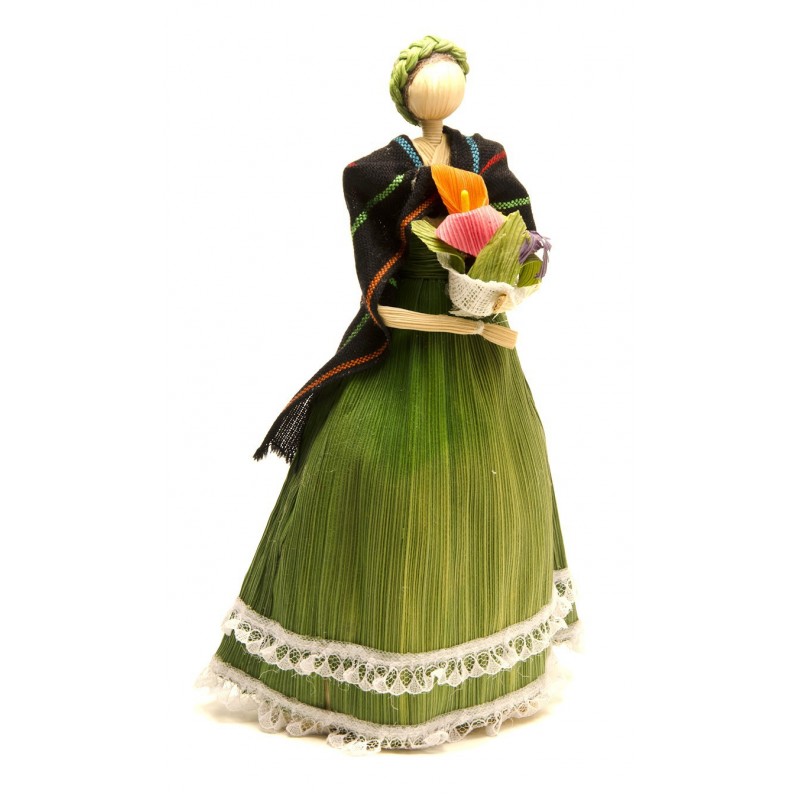 Muñeca de maíz Verde