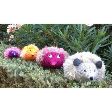 Amigurumi Familia de erizos