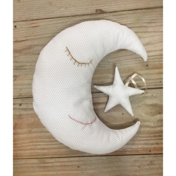 Almohadón Luna Puntitos Beige