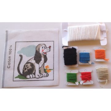 Kit Infantil a Medio Punto Perrito