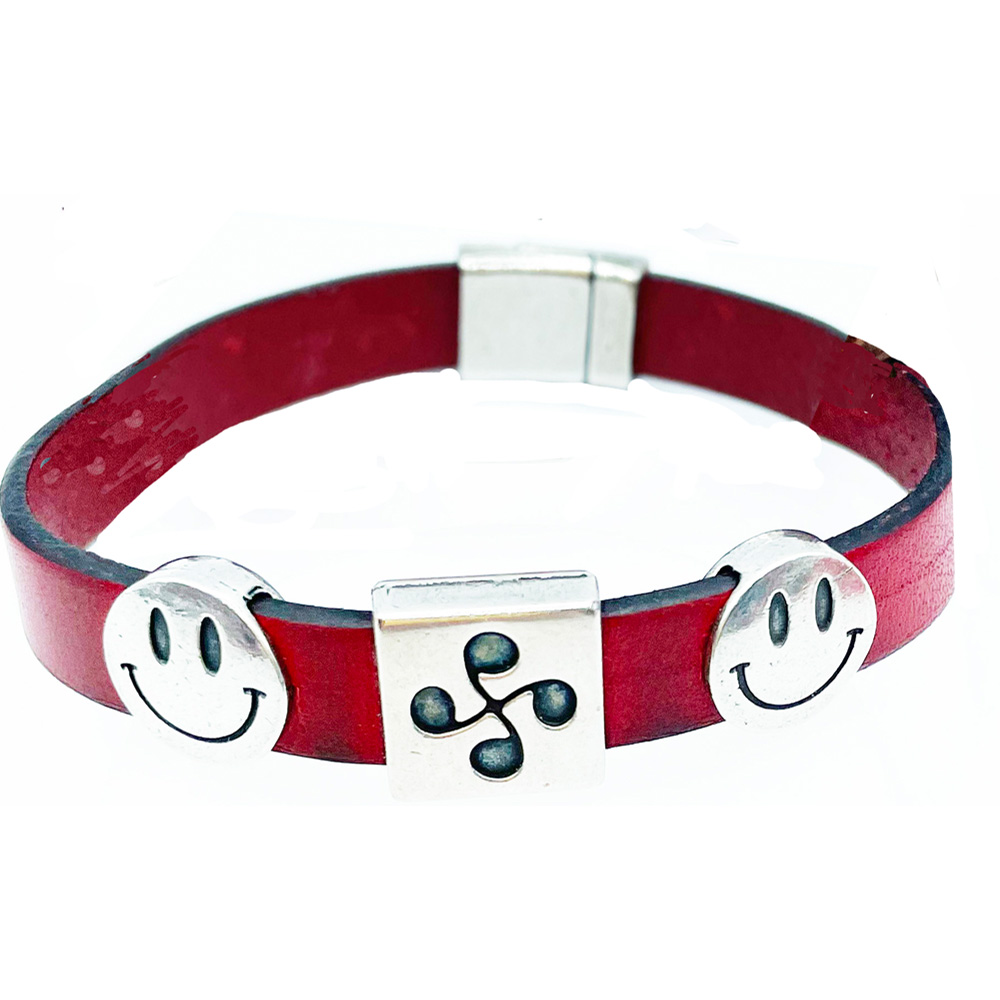 Pulsera de Cuero con Emoticonos - Imagen 4