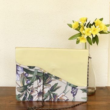 Bolso Cartera de Mano Colección Ola Clematis claro