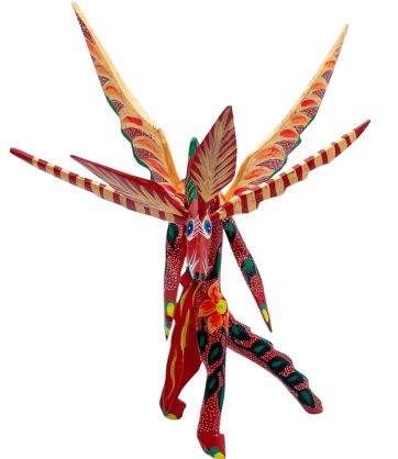 Figura Artesanal Mejicana Dragón Rojo